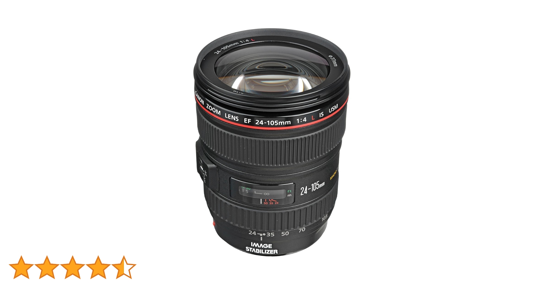 Canon EF 24-105mm f/4L is USM Zoom Lens - White Box (New) (Bulk